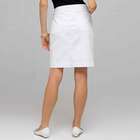 Denim Slim Skirt, , small